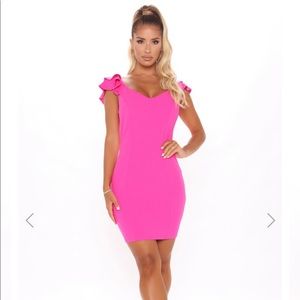 NWT Fashion Nova Ruffle & Ready Mini Dress